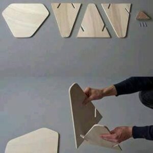 Intra απο ξύλο plywood 3mm-4mm πάχος - Το πρωτοποριακό βοηθητικό τραπέζι Wedge Δίασταση 30x30 cm Intraeaxys-eox4gj7z