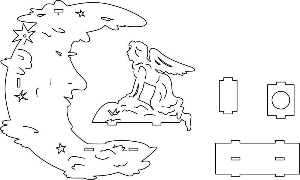 Intra απο ξύλο plywood 3mm-4mm πάχος - Λαμπάρα Λούνα Δίασταση 30x30 cm Intraeaxys-91j6jl7m