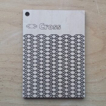 Intra απο ξύλο plywood 3mm-4mm πάχος - Πρότυπο διαβίωσης μεντεσέδες σταυρού μοτίβου για Δίασταση 30x30 cm Intraeaxys-voqnkdo2 - Image 1