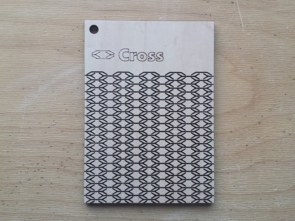 Intra απο ξύλο plywood 3mm-4mm πάχος - Πρότυπο διαβίωσης μεντεσέδες σταυρού μοτίβου για Δίασταση 30x30 cm Intraeaxys-voqnkdo2