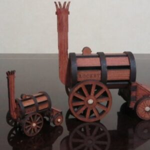 Intra απο ξύλο plywood 3mm-4mm πάχος - Stephenson's Rocket 3D Puzzle Δίασταση 30x30 cm Intraeaxys-6o3p9r7n