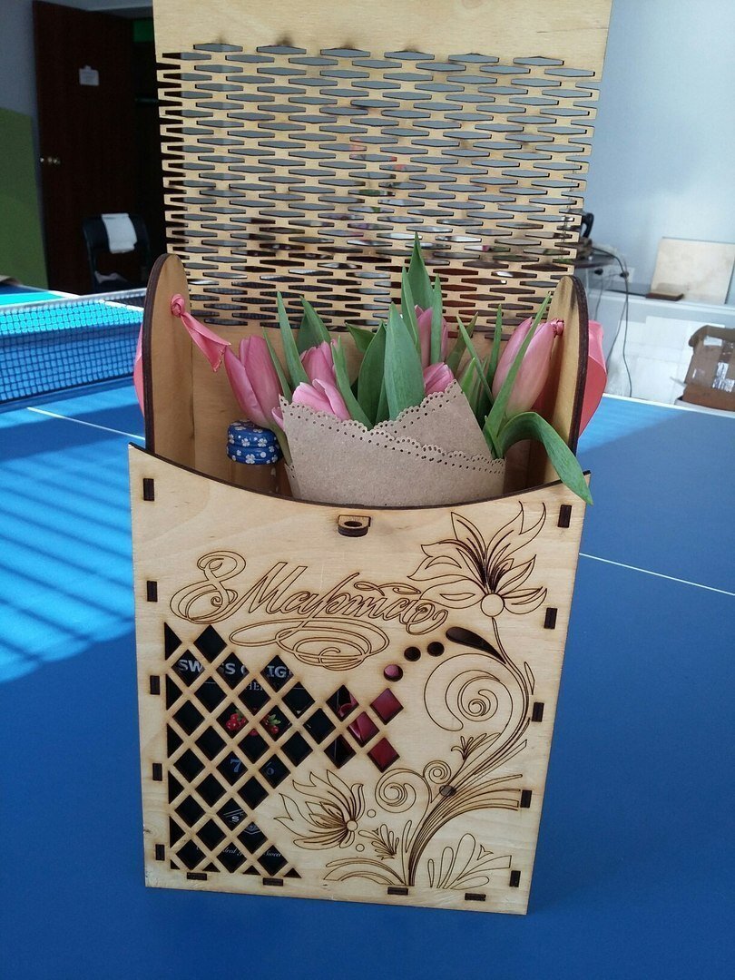 Intra απο ξύλο plywood 3mm-4mm πάχος - Korobka Dlya Vina Δίασταση 30x30 cm Intraeaxys-p7yx82oq