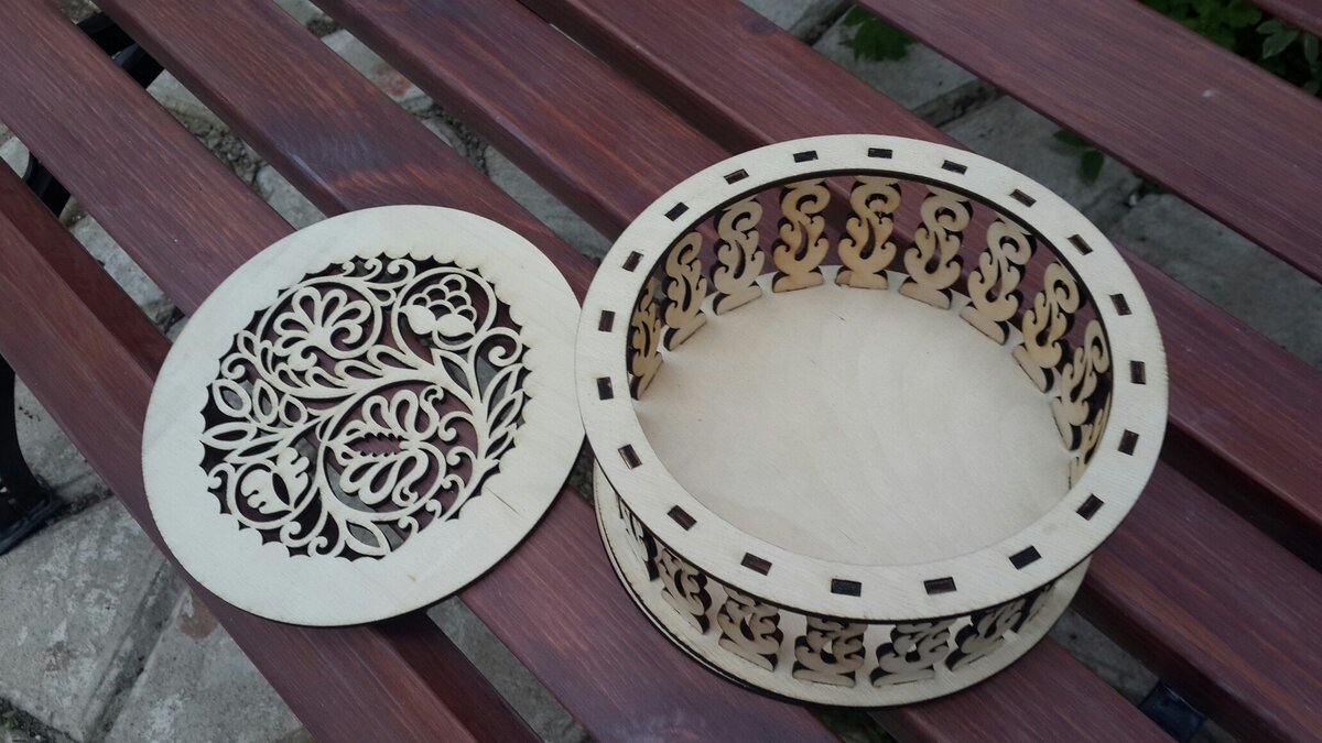 Intra απο ξύλο plywood 3mm-4mm πάχος - Shkatulka Dlya Nitok Δίασταση 30x30 cm Intraeaxys-6o3pvr7n