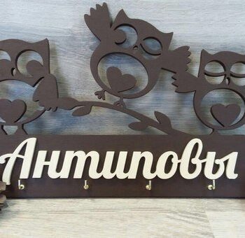 Intra απο ξύλο plywood 3mm-4mm πάχος - Ключница именная настенная Δίασταση 30x30 cm Intraeaxys-d1lpvgom - Image 1