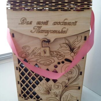 Intra απο ξύλο plywood 3mm-4mm πάχος - Korobka Dlya Vina Δίασταση 30x30 cm Intraeaxys-91j3v57m - Image 1