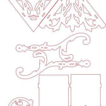 Intra απο ξύλο plywood 3mm-4mm πάχος - Graphique عربة Δίασταση 30x30 cm Intraeaxys-r7vxvkod - Image 1