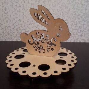 Intra απο ξύλο plywood 3mm-4mm πάχος - Podstavka S Zaytsem Δίασταση 30x30 cm Intraeaxys-m1dxnl7k