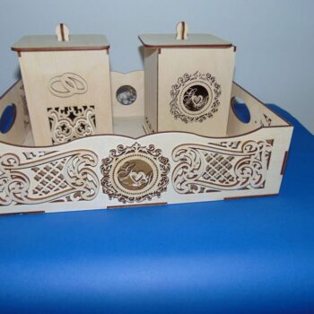 Intra απο ξύλο plywood 3mm-4mm πάχος - Bandeja Para Padrinhos Ou Lembran 231 A De Casamentos Δίασταση 30x30 cm Intraeaxys-r7vxy5od - Image 1