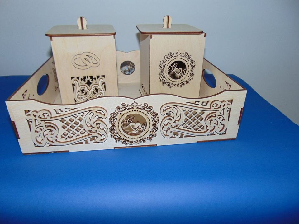 Intra απο ξύλο plywood 3mm-4mm πάχος - Bandeja Para Padrinhos Ou Lembran 231 A De Casamentos Δίασταση 30x30 cm Intraeaxys-r7vxy5od