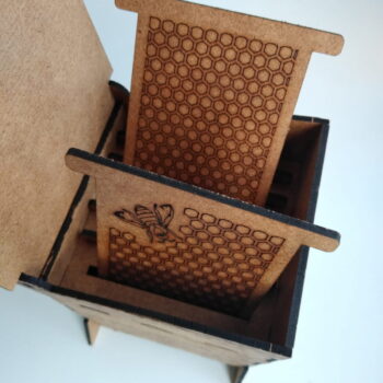 Intra απο ξύλο plywood 3mm-4mm πάχος - Ξύλινο Honey Bee Box Κυψέλη Δίασταση 30x30 cm Intraeaxys-lopqxjz7 - Image 5