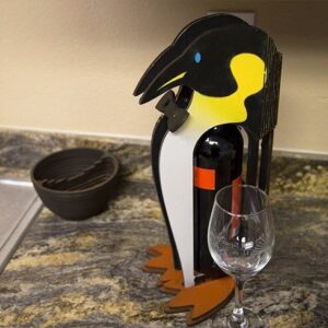 Intra απο ξύλο plywood 3mm-4mm πάχος - Μοτίβο παζλ CNC σε σχήμα πιγκουίνου Δίασταση 30x30 cm Intraeaxys-pok2l3oj