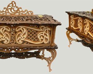 Intra απο ξύλο plywood 3mm-4mm πάχος - Shkatulka Na Nozhkakh 3mm Δίασταση 30x30 cm Intraeaxys-qom0wk13