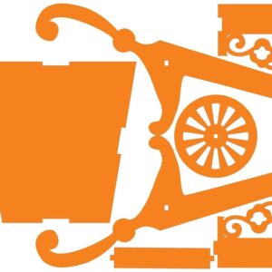 Intra απο ξύλο plywood 3mm-4mm πάχος - Καρότσι με λέιζερ Δίασταση 30x30 cm Intraeaxys-eoxwvx1z