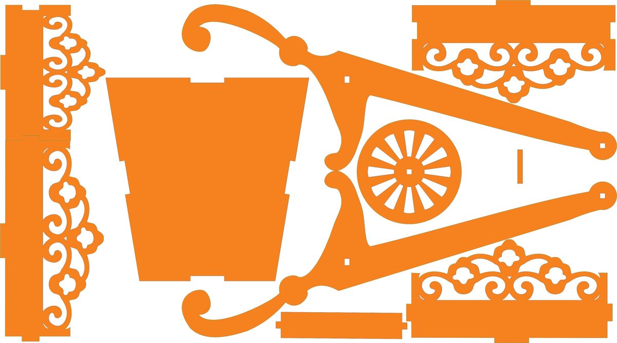 Intra απο ξύλο plywood 3mm-4mm πάχος - Καρότσι με λέιζερ Δίασταση 30x30 cm Intraeaxys-eoxwvx1z