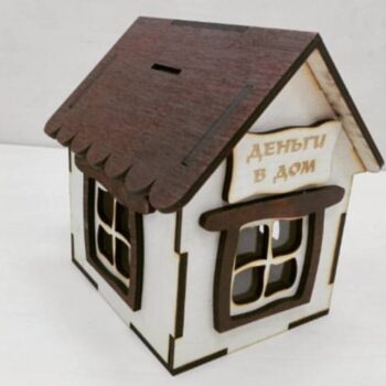 Intra απο ξύλο plywood 3mm-4mm πάχος - Κουμπαράς Σπίτι Δίασταση 40x50 cm Intraeaxys-d1lvy4po - Image 1