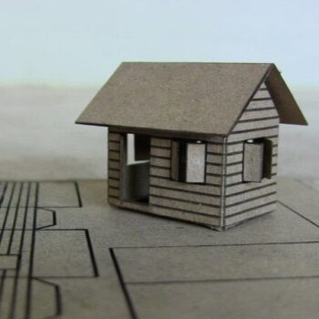 Intra απο ξύλο plywood 3mm-4mm πάχος - Σπίτι από χαρτόνι Δίασταση 40x50 cm Intraeaxys-eo20ep37 - Image 1