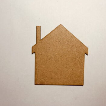 Intra απο ξύλο plywood 3mm-4mm πάχος - Σχήμα ημιτελούς κοπής ξύλου σπιτιού Δίασταση 30x30 cm Intraeaxys-d1lvekzo - Image 1