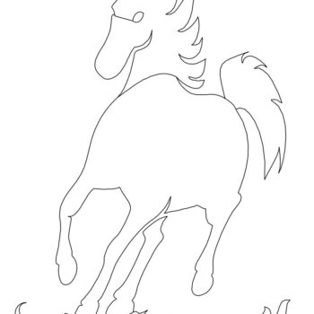 Intra απο ξύλο plywood 3mm-4mm πάχος - Άλογο που τρέχει Δίασταση 30x30 cm Intraeaxys-lopy6kow - Image 1