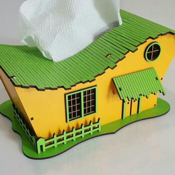 Intra απο ξύλο plywood 3mm-4mm πάχος - Σαλφετνίτσα domik1 4mm Δίασταση 30x30 cm Intraeaxys-lopz367w - Image 1