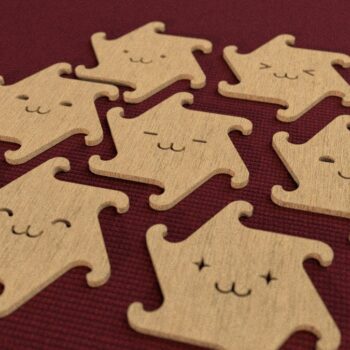 Intra απο ξύλο plywood 3mm-4mm πάχος - Podstavki 7 Δίασταση 30x30 cm Intraeaxys-joejr516 - Image 1