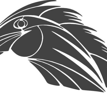 Intra απο ξύλο plywood 3mm-4mm πάχος - Tribal Horse Tattoo Clip Art Δίασταση 30x30 cm Intraeaxys-eoxr6xoz - Image 1