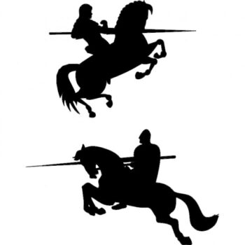 Intra απο ξύλο plywood 3mm-4mm πάχος - Ιππότης στο άλογο Δίασταση 30x30 cm Intraeaxys-91jyp81m - Image 1