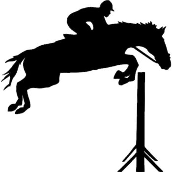 Intra απο ξύλο plywood 3mm-4mm πάχος - Τζόκεϊ με άλματα εμπόδια Δίασταση 30x30 cm Intraeaxys-r1zrzlol - Image 1