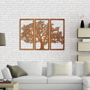 Intra απο ξύλο plywood 3mm-4mm πάχος - Τέχνη τοίχου με ξύλινο πάνελ Tree Of Life 3 Δίασταση 30x30 cm Intraeaxys-zo9y9ge7 - Image 3