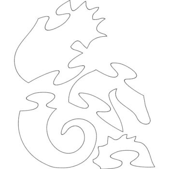 Intra απο ξύλο plywood 3mm-4mm πάχος - Παζλ Seahorse Δίασταση 30x30 cm Intraeaxys-ro66wmox - Image 1