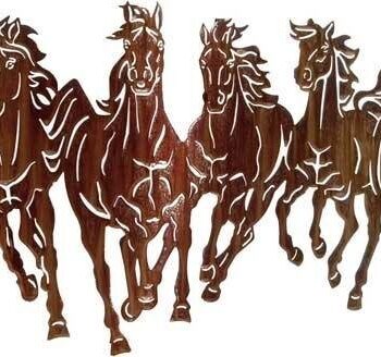 Intra απο ξύλο plywood 3mm-4mm πάχος - Cavalli (άλογα) Δίασταση 30x30 cm Intraeaxys-lopmgkow - Image 1