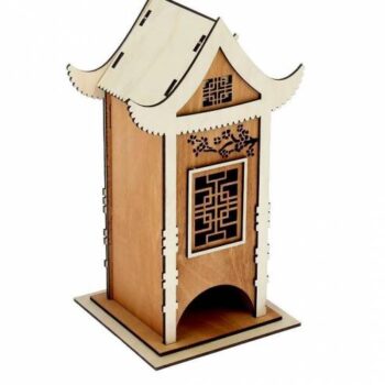 Intra απο ξύλο plywood 3mm-4mm πάχος - Σπίτι τσαγιού Δίασταση 40x50 cm Intraeaxys-075qwk7z - Image 1