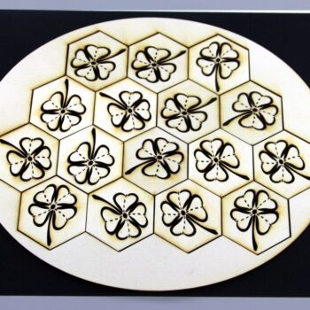 Intra απο ξύλο plywood 3mm-4mm πάχος - Shamrock Puzzle Δίασταση 30x30 cm Intraeaxys-p7ymqq67 - Image 1