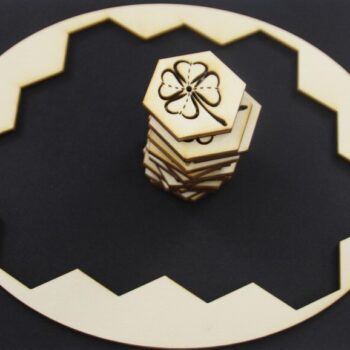 Intra απο ξύλο plywood 3mm-4mm πάχος - Shamrock Puzzle Δίασταση 30x30 cm Intraeaxys-p7ymqq67 - Image 4