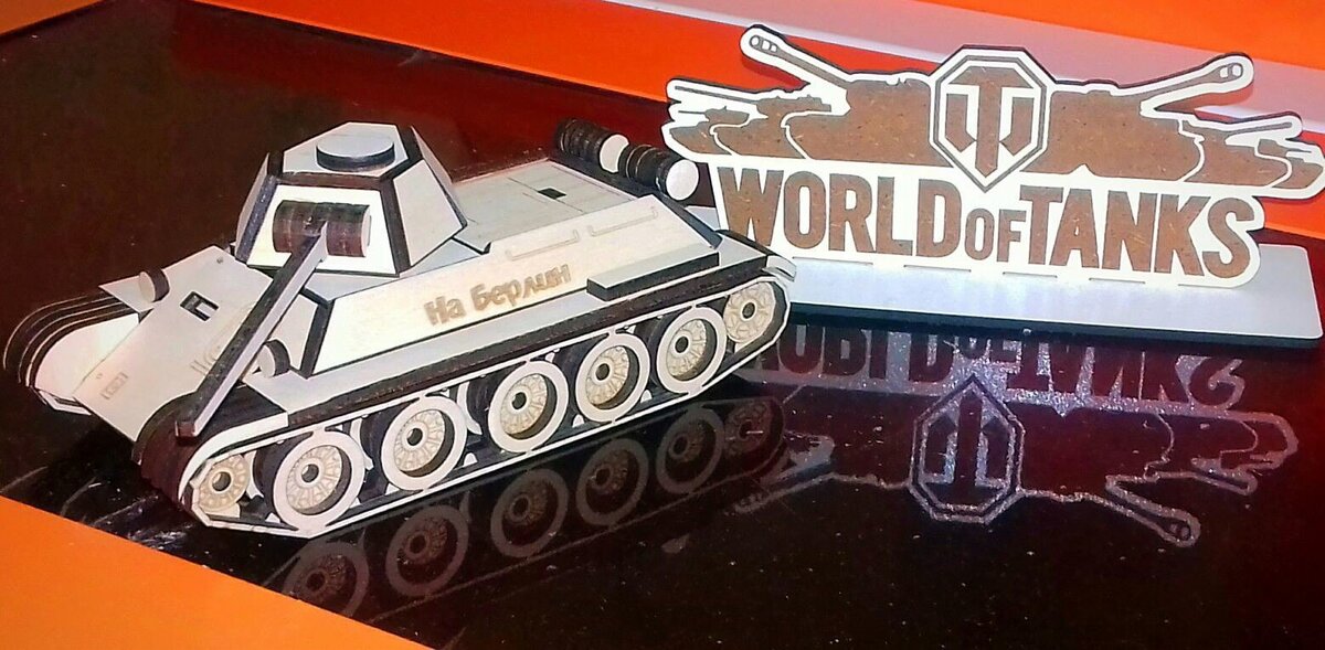 Intra απο ξύλο plywood 3mm-4mm πάχος - Δεξαμενή T34 V Tyuninge Δίασταση 30x30 cm Intraeaxys-eo4pzwoj