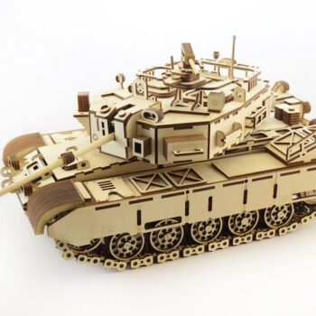 Intra απο ξύλο plywood 3mm-4mm πάχος - 3D Wood Tank Kit Puzzle χαραγμένο Δίασταση 30x30 cm Intraeaxys-lop4e3ow - Image 1