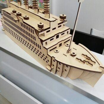 Intra απο ξύλο plywood 3mm-4mm πάχος - Μοντέλο Titanic Puzzle Δίασταση 30x30 cm Intraeaxys-zo9nnr1k - Image 1