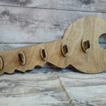 Intra απο ξύλο plywood 3mm-4mm πάχος - Κρεμάστρα τοίχου σε σχήμα κλειδιού Δίασταση 30x30 cm Intraeaxys-67wlrll1 - Image 1