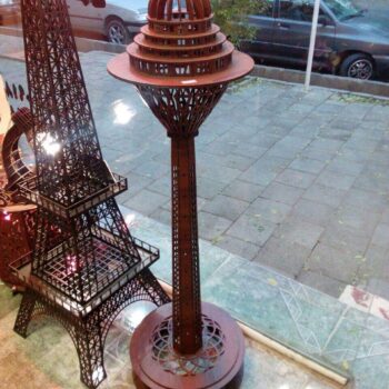 Intra απο ξύλο plywood 3mm-4mm πάχος - Milad Tower 3D Puzzle Δίασταση 30x30 cm Intraeaxys-eo266478 - Image 1