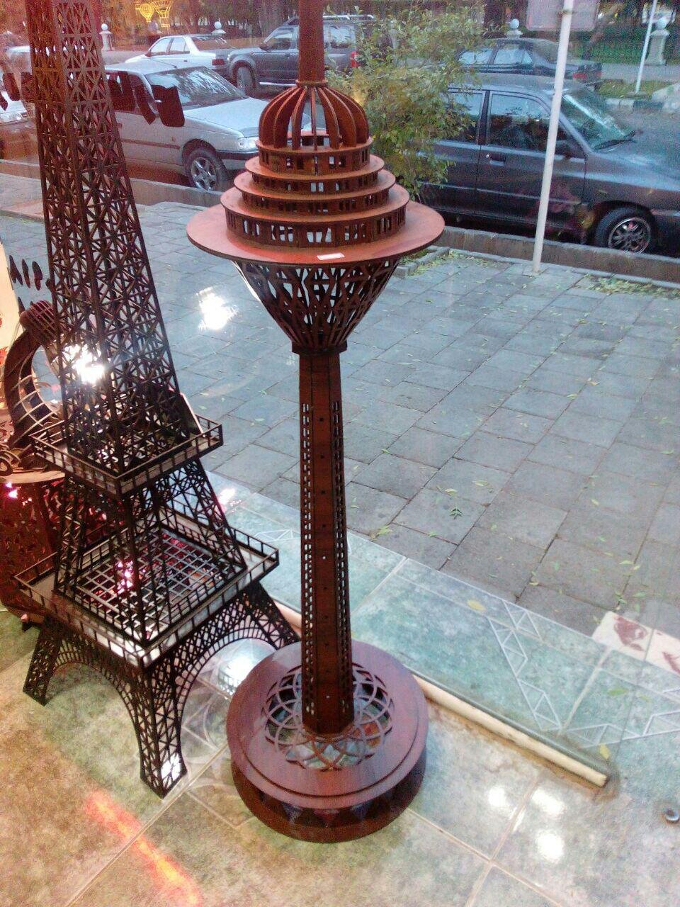 Intra απο ξύλο plywood 3mm-4mm πάχος - Milad Tower 3D Puzzle Δίασταση 30x30 cm Intraeaxys-eo266478