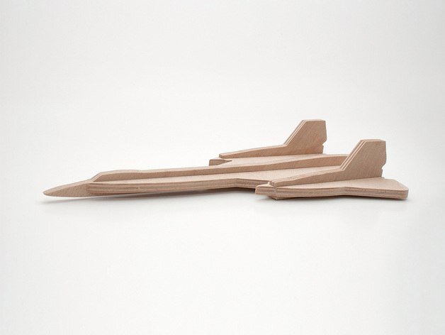 Intra απο ξύλο plywood 3mm-4mm πάχος - Lockheed SR-71 Blackbird cnc laser μοντέλο 6mm Δίασταση 30x30 cm Intraeaxys-67wrgw12