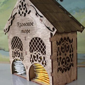 Intra απο ξύλο plywood 3mm-4mm πάχος - Διακοσμητικό Tea House από κόντρα πλακέ ter Project Δίασταση 40x50 cm Intraeaxys-e1gkxgdo - Image 1