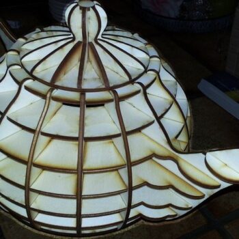 Intra απο ξύλο plywood 3mm-4mm πάχος - Τσαγιέρα x16 Δίασταση 30x30 cm Intraeaxys-pokz4doj - Image 1