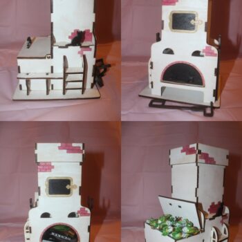 Intra απο ξύλο plywood 3mm-4mm πάχος - Πρότυπο τσαγιού Δίασταση 30x30 cm Intraeaxys-eoxlpnqo - Image 1