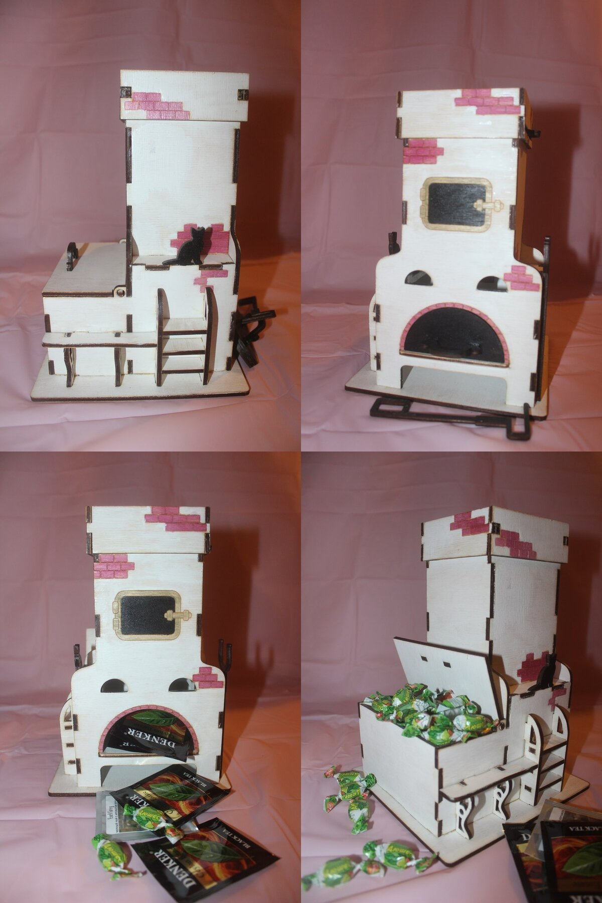 Intra απο ξύλο plywood 3mm-4mm πάχος - Πρότυπο τσαγιού Δίασταση 30x30 cm Intraeaxys-eoxlpnqo