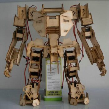 Intra απο ξύλο plywood 3mm-4mm πάχος - Mechbot Robot 3D Puzzle Δίασταση 30x30 cm Intraeaxys-m1dp2l1k - Image 1