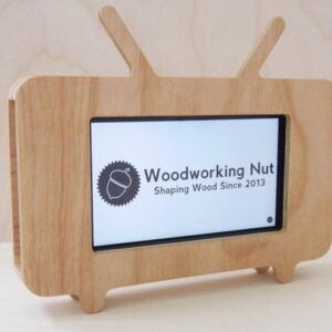 Intra απο ξύλο plywood 3mm-4mm πάχος - Τηλεφωνική βάση ρετρό τηλεόρασης Δίασταση 30x30 cm Intraeaxys-ro65e61x