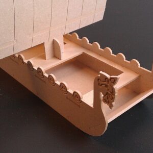 Intra απο ξύλο plywood 3mm-4mm πάχος - Σκάφος Βίκινγκ Δίασταση 30x30 cm Intraeaxys-51rgl0o6