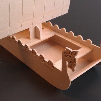 Intra απο ξύλο plywood 3mm-4mm πάχος - Σκάφος Βίκινγκ Δίασταση 30x30 cm Intraeaxys-51rgl0o6 - Image 1