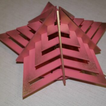 Intra απο ξύλο plywood 3mm-4mm πάχος - Svetilnik Zvezda Δίασταση 30x30 cm Intraeaxys-eo0pn97g - Image 1