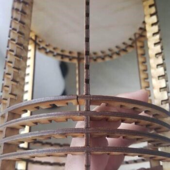 Intra απο ξύλο plywood 3mm-4mm πάχος - Λάμπα Matrix Δίασταση 30x30 cm Intraeaxys-r1z24em1 - Image 8